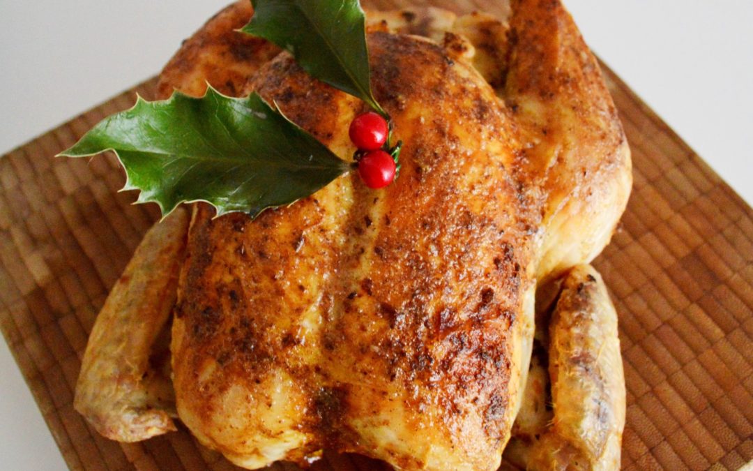Roast Chicken with Chilli Butter